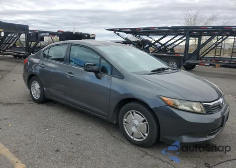 2012 Honda Civic Hf z USA, uszkodzony, nr VIN 2HGFB2F6XCH520025